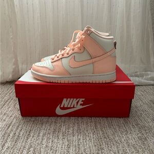 Nike High-Top Sneakers in Peach